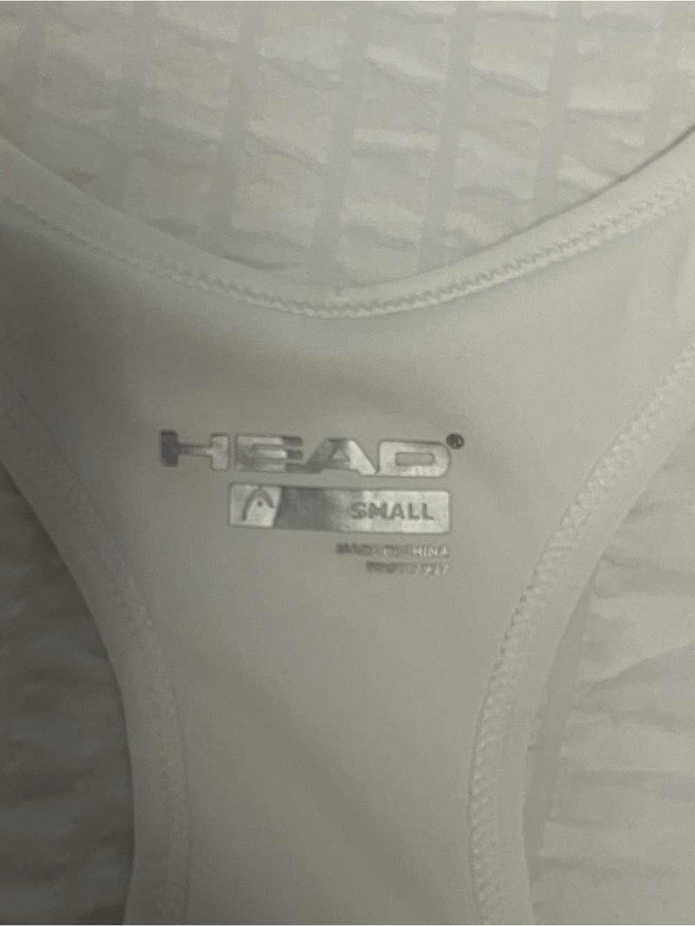 Head White Quilted-Back Racerback Tank - Picture 2 of 2